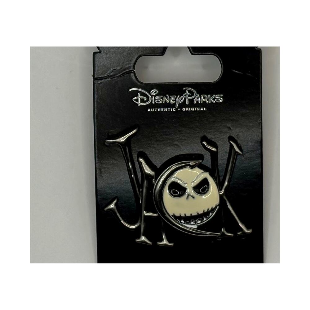 Disney Parks Jack Skellington JACK Name Face Pin Nightmare Before Christmas NWT